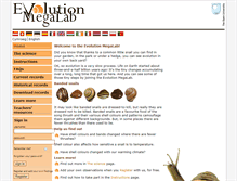 Tablet Screenshot of evolutionmegalab.org